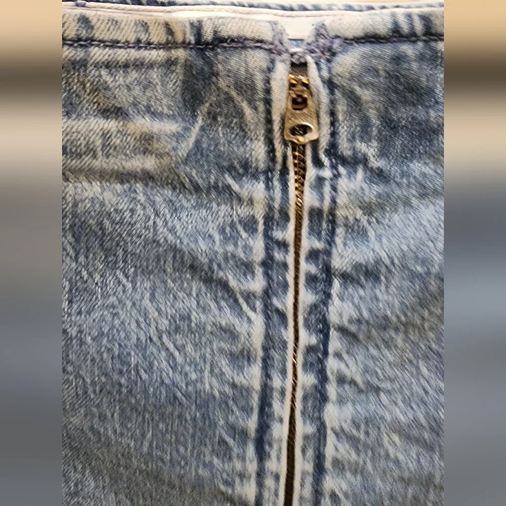 NWT Abercrombie & Fitch Mila Strapless Denim Midi Dress - Blue - size small - Picture 12 of 14